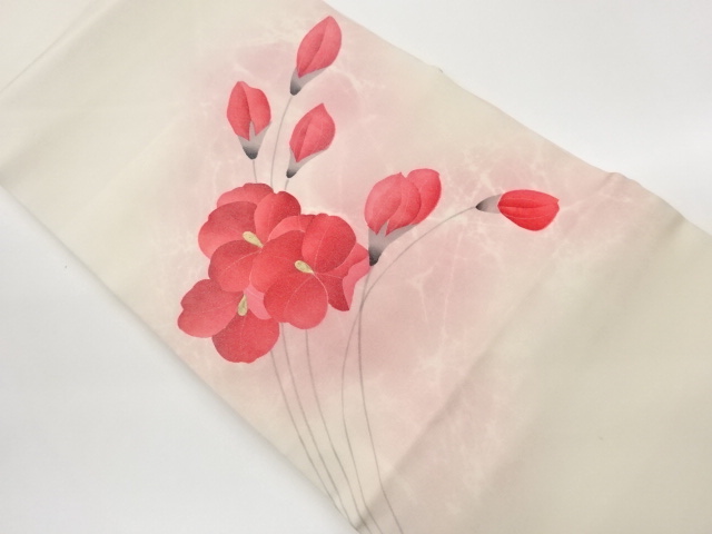 JAPANESE NAGOYA OBI / SHIOZE / KINSAI / FLOWER